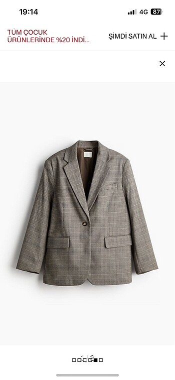 H&M Blazer Ceket