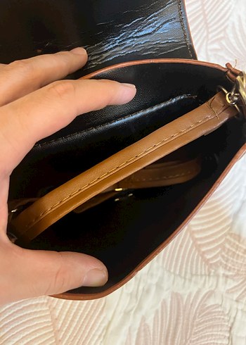 Bej Deri Tokalı Kadın Çanta - Görsel 2