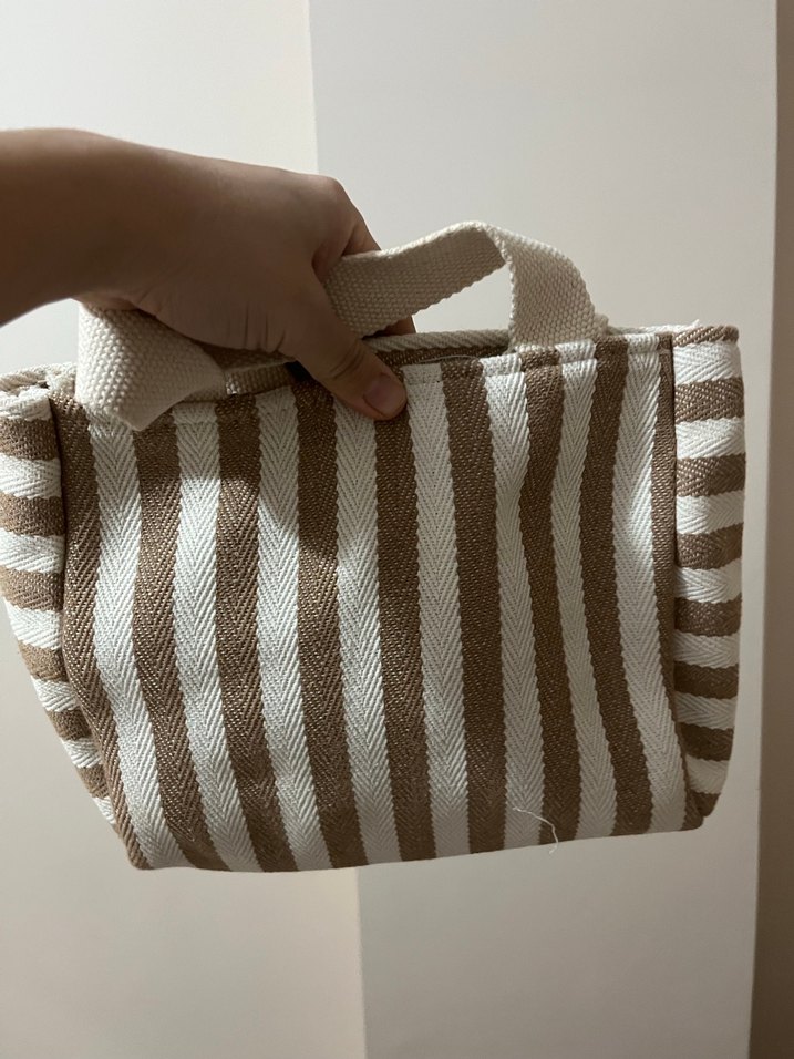 Çizgili Bohem Kadın Çantası - Görsel 2