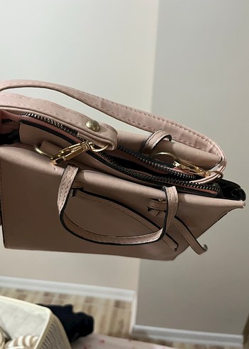 Bej Deri Kadın Çanta - Görsel 2