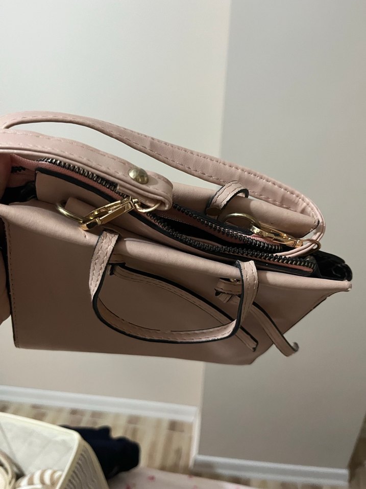 Bej Deri Kadın Çanta - Görsel 2