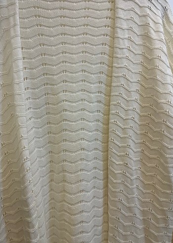 Bohem Beyaz Kadın Örgü Hırka - Görsel 3