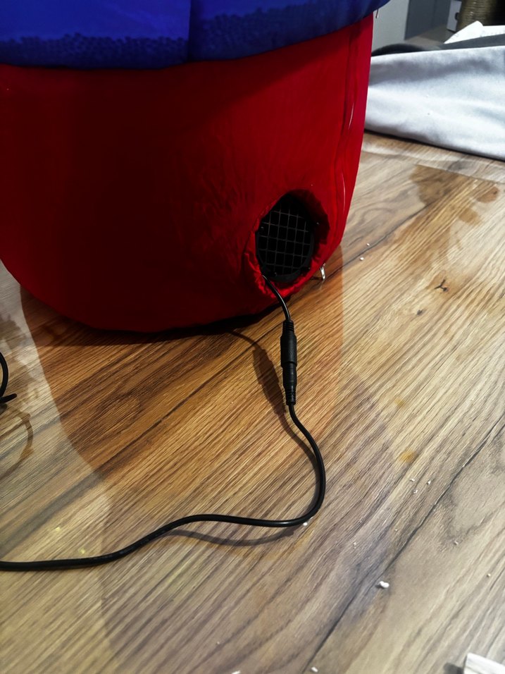 Renkli Noel Baba Temalı Işıklı büyük şişme balon - Görsel 4