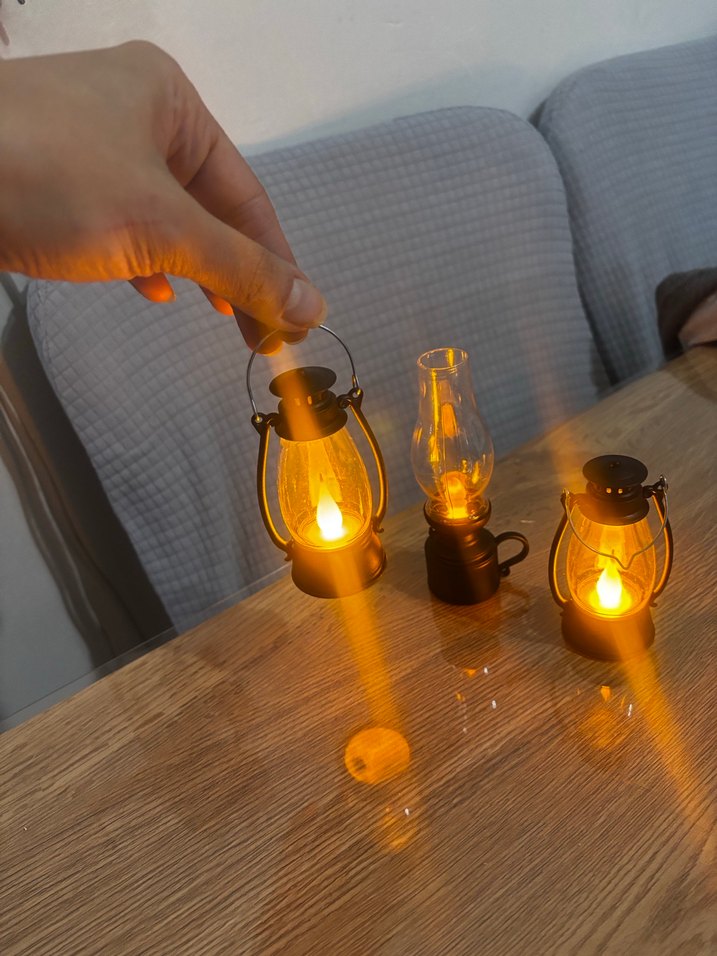 Siyah Mini LED Fener Seti - Görsel 4