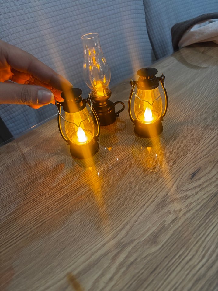 Siyah Mini LED Fener Seti - Görsel 3