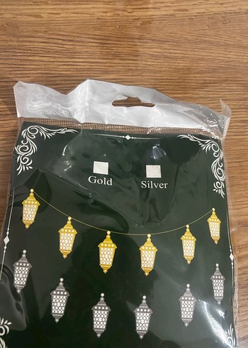 Pilli ramazan led ışık Altın Renkli Fener Şeklinde Işık Zinciri - Görsel 7