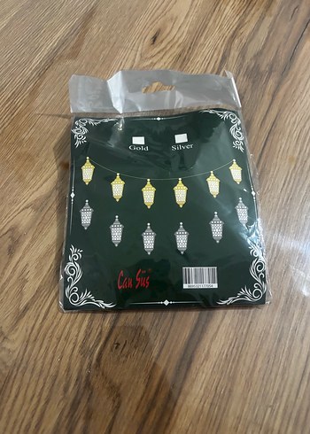 Pilli ramazan led ışık Altın Renkli Fener Şeklinde Işık Zinciri - Görsel 8