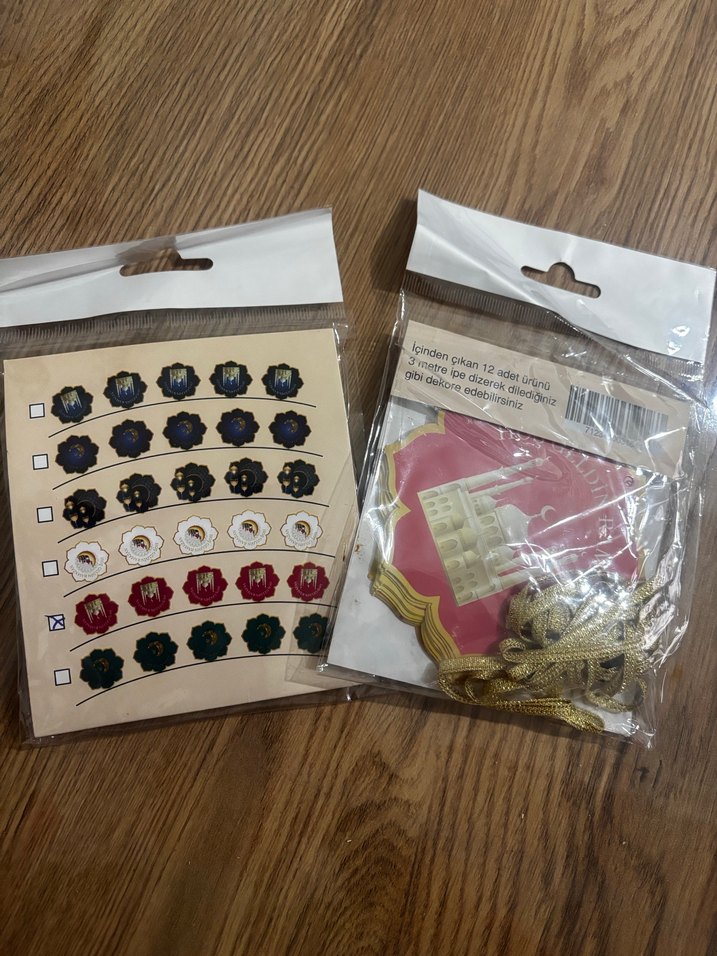 Ramazan Temalı 12 Parça Dekoratif kağıt flama Süsleme - Görsel 4