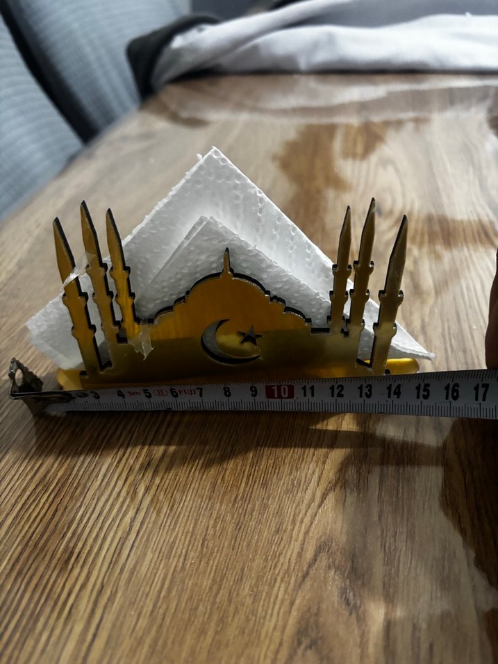 Altın Renkli Hoşgeldin Ramazan Peçetelik - Görsel 2