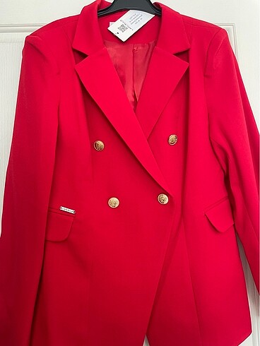 46 Beden kırmızı Renk Blazer ceket