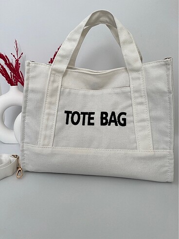 Beyaz tote bag