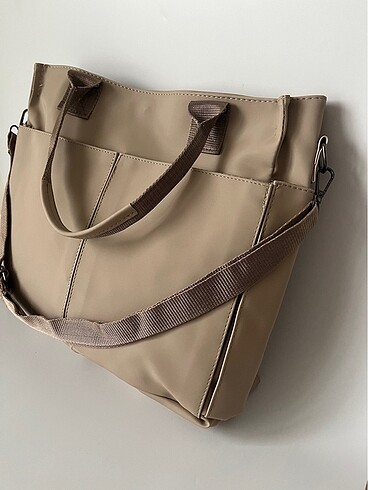 Louis Vuitton Manuka model bej saten çanta