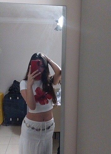 Bershka beyaz etek