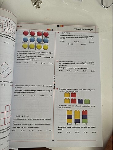  acil matematik permütasyon kombinasyon olasılık fasikülü