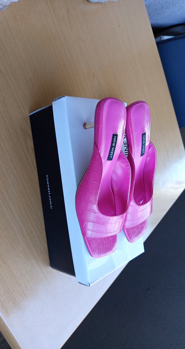 Pembe Kadın Blok Topuklu Terlik Nine West - Görsel 2