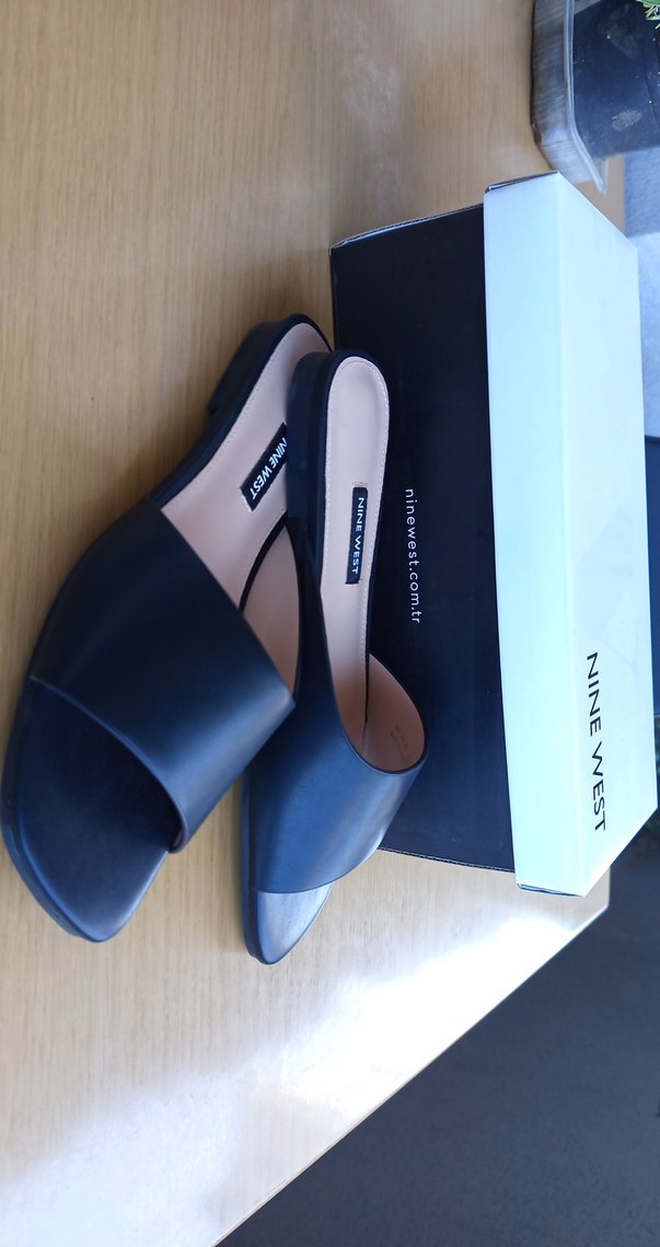 Nine West Kadın Mavi Topuklu Terlik - Görsel 2