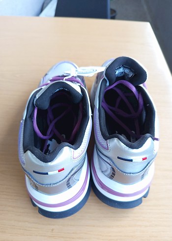 Mor Renkli Kadın Spor Ayakkabı Velcro - Görsel 6