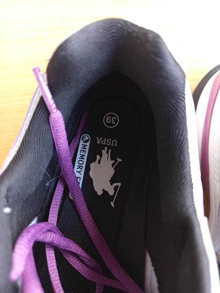 Mor Renkli Kadın Spor Ayakkabı Velcro - Görsel 4