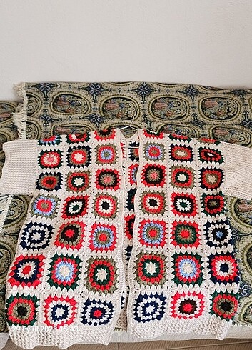 Diğer Motif Kilim Desen Geniş Hırka