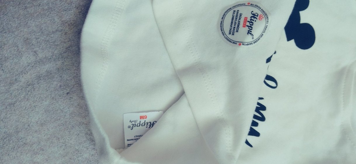 Beyaz Baskılı Bebek Erkek Body Uzun Kollu - Görsel 2