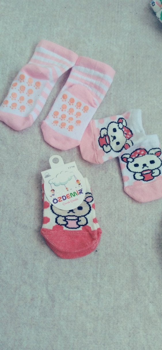 Kızlar için Renkli Nakışlı Peluş Terlik - Görsel 4