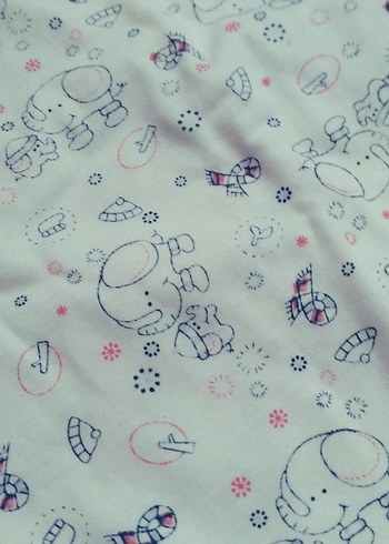 Baskılı Çocuk Battaniyesi Gri-Beyaz - Görsel 2