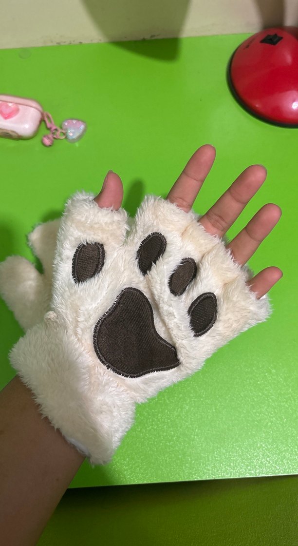 Ayıcıklı puf eldiven - Görsel 4