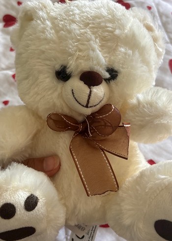 Beden Renk Beyaz Peluş Oyuncak Ayıcık