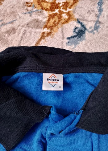 Mavi Siyah Baskılı Erkek Polo Tişört - Görsel 5