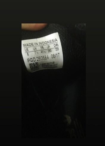 41 Beden Adidas ayakkabı