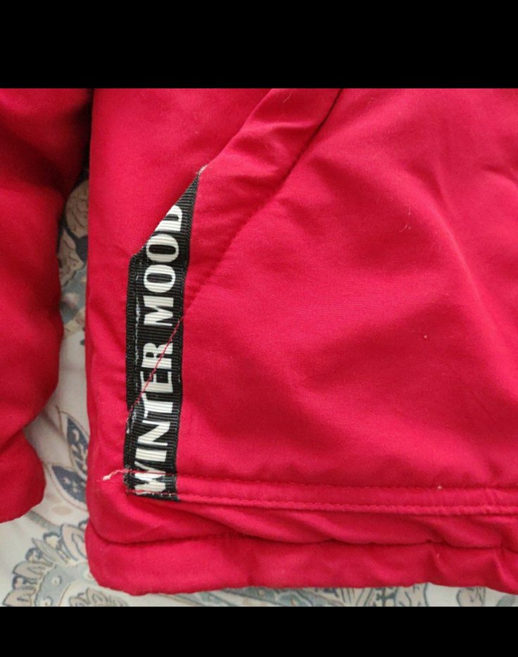 Kapüşonlu Kırmızı Erkek Çocuk Mont - Görsel 2