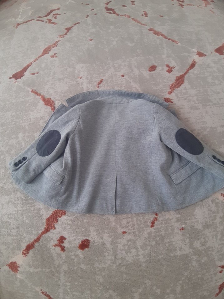 Erkek Çocuk Gri Düğmeli Ceket - Görsel 4