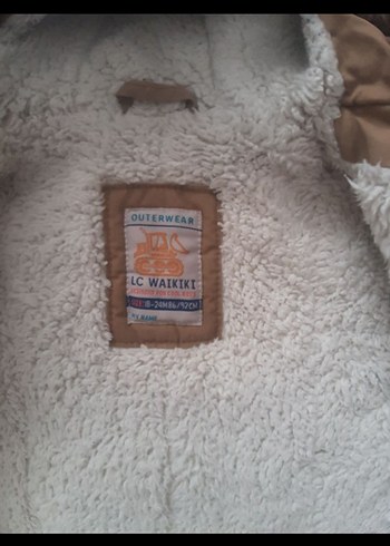 Kürklü Kapüşonlu Bebek Kışlık Kahverengi Mont - Görsel 3