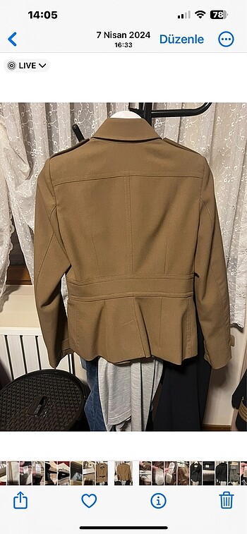 Burberry Burberry prorsum orjinal ceket