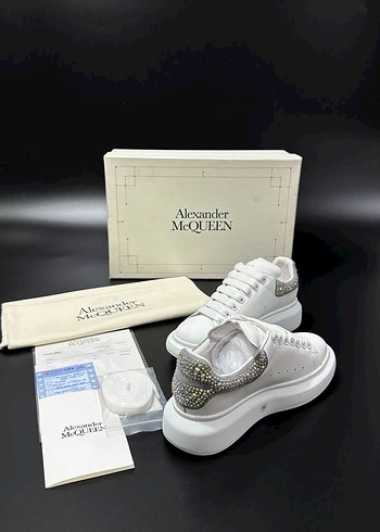 38 Beden beyaz Renk Alexander McQueen Silvery Sneakers