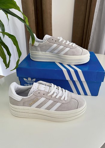 38 Beden beyaz Renk Adidas Gazelle Platform Beige