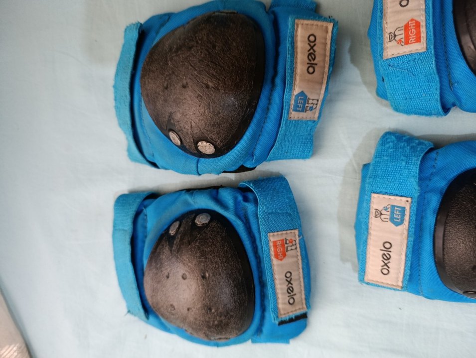 SATILDI. Decathlon S beden en küçük.Mavi paten koruyucu set - Görsel 4