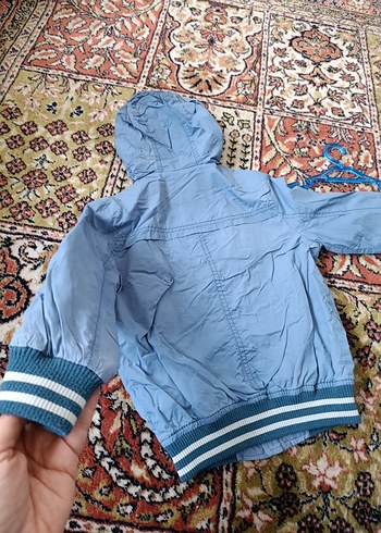 ÇOK TEMİZ 3-4 yaş Kapüşonlu Mavi Erkek Çocuk Mont - Görsel 7