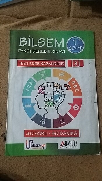 BİLSEM DENEME KİTAPÇIĞI TESTİ 40 SORULUK 