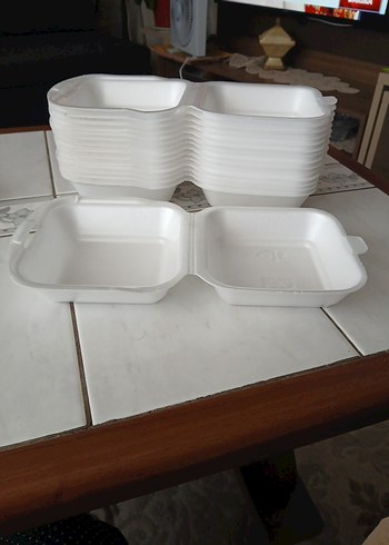 kapaklı köpük tabak