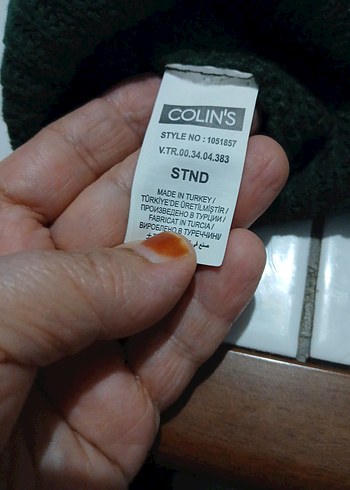 Erkek Koyu Yeşil Midi Boy Atkı örgü boyunluk - Görsel 5