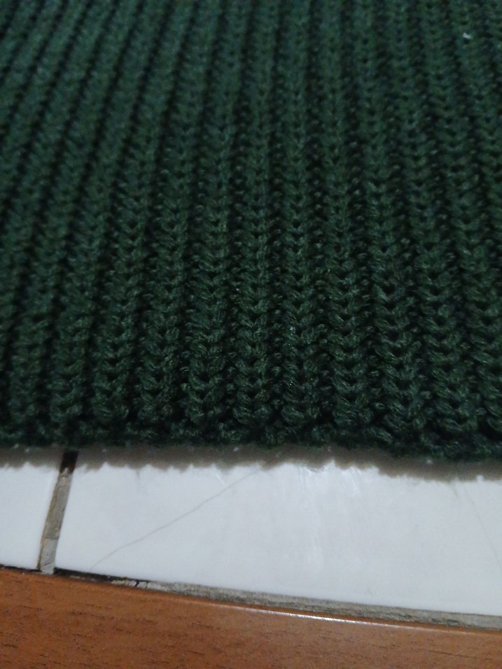 Erkek Koyu Yeşil Midi Boy Atkı örgü boyunluk - Görsel 2