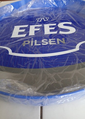 Mavi Parlak Efes Pilsen Tepsi orijinal - Görsel 5