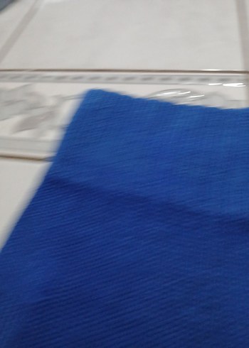 Mavi Örgü Kadın Eldiveni - Görsel 5