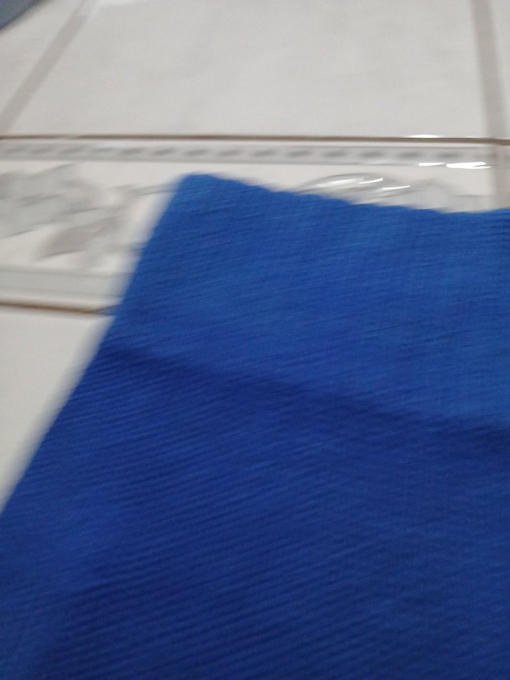 Mavi Örgü Kadın Eldiveni - Görsel 5