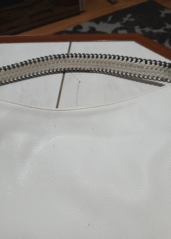 Guess Beyaz Deri Kadın Çanta - Görsel 7