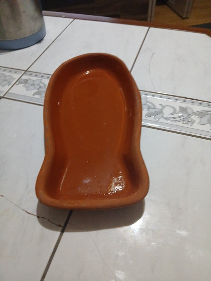 Koyu Kahverengi Seramik Yemek Kabı - Görsel 2