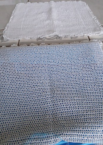 dantel çiçek desenli kırlent kılıfı - Görsel 4