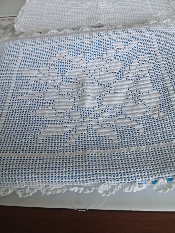 dantel çiçek desenli kırlent kılıfı - Görsel 5