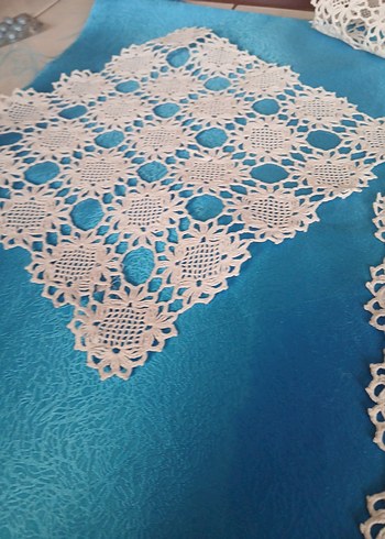 El Yapımı Dantel Motifli  tv danteli - Görsel 3